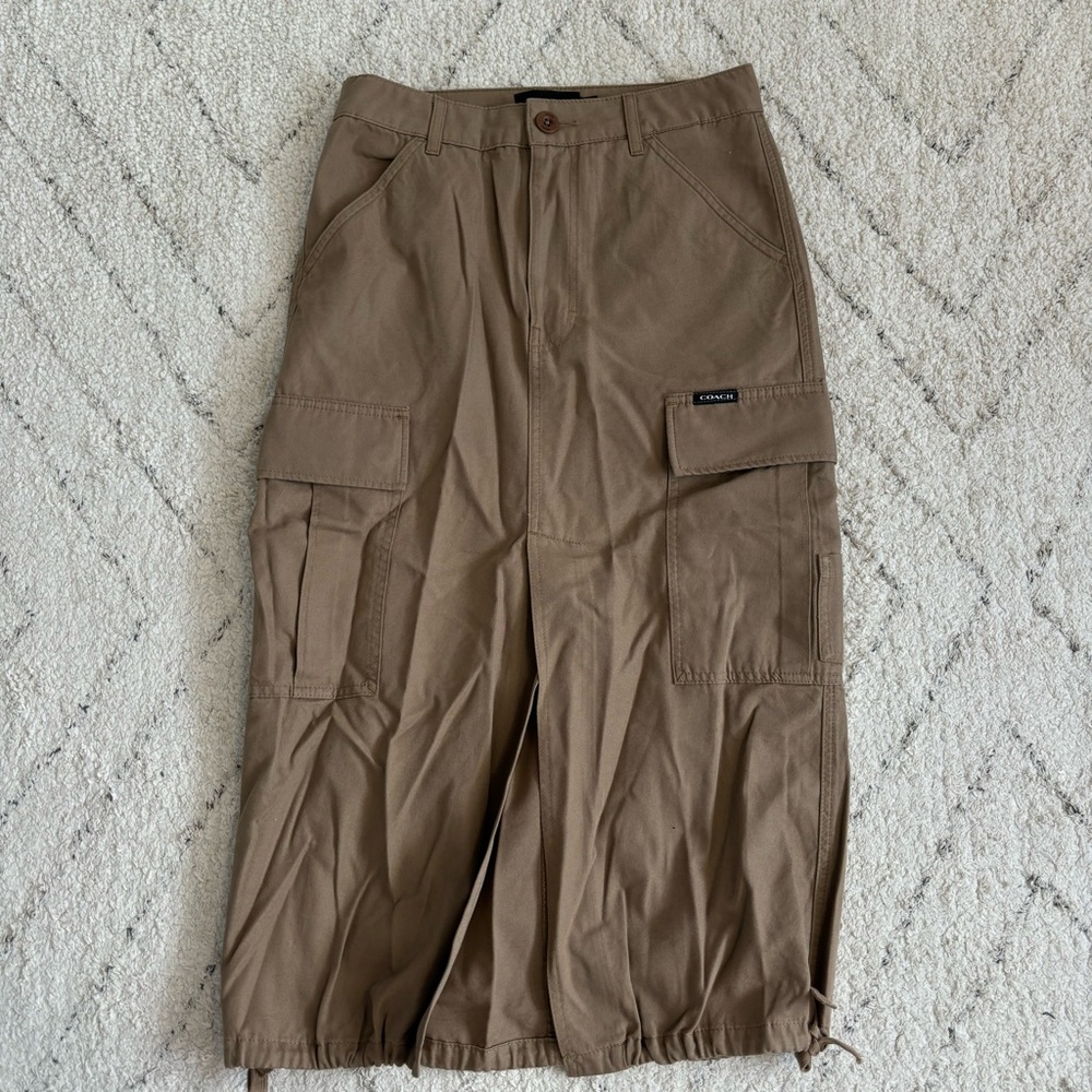 Coach Maxi Cargo Skirt in Organic Cotton